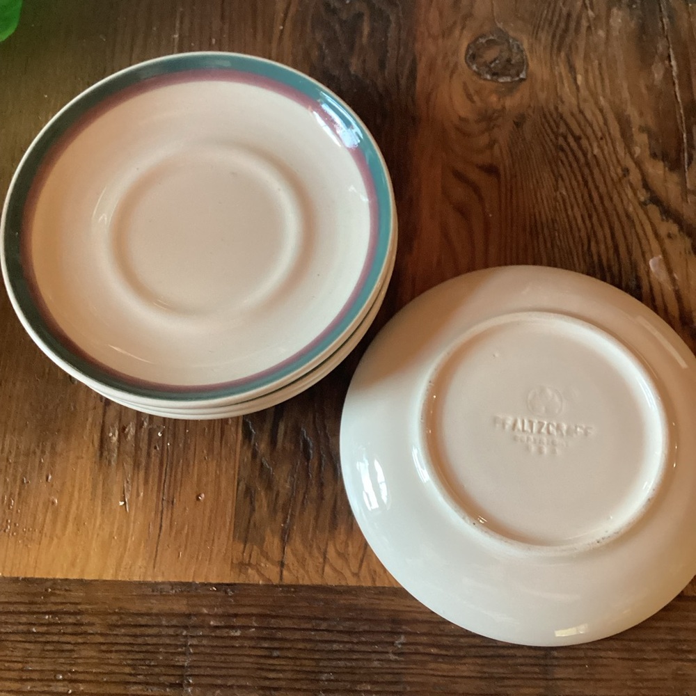 Pfaltzgraff Juniper Vintage Saucers - set of 4